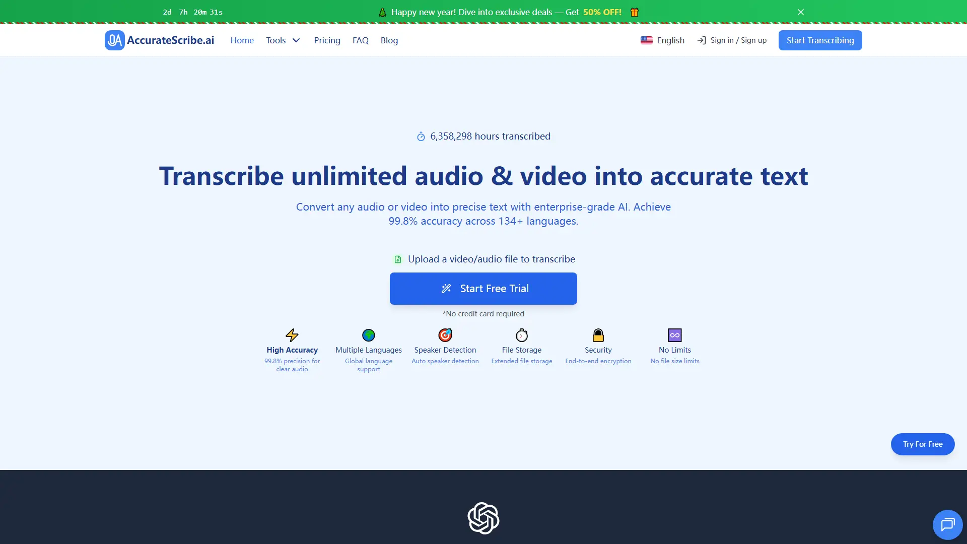 AccurateScribe.ai screenshot