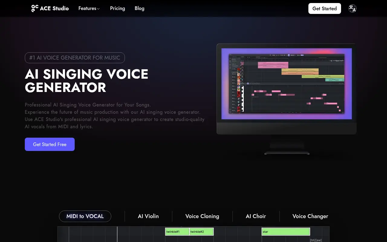 ACE Studio screenshot