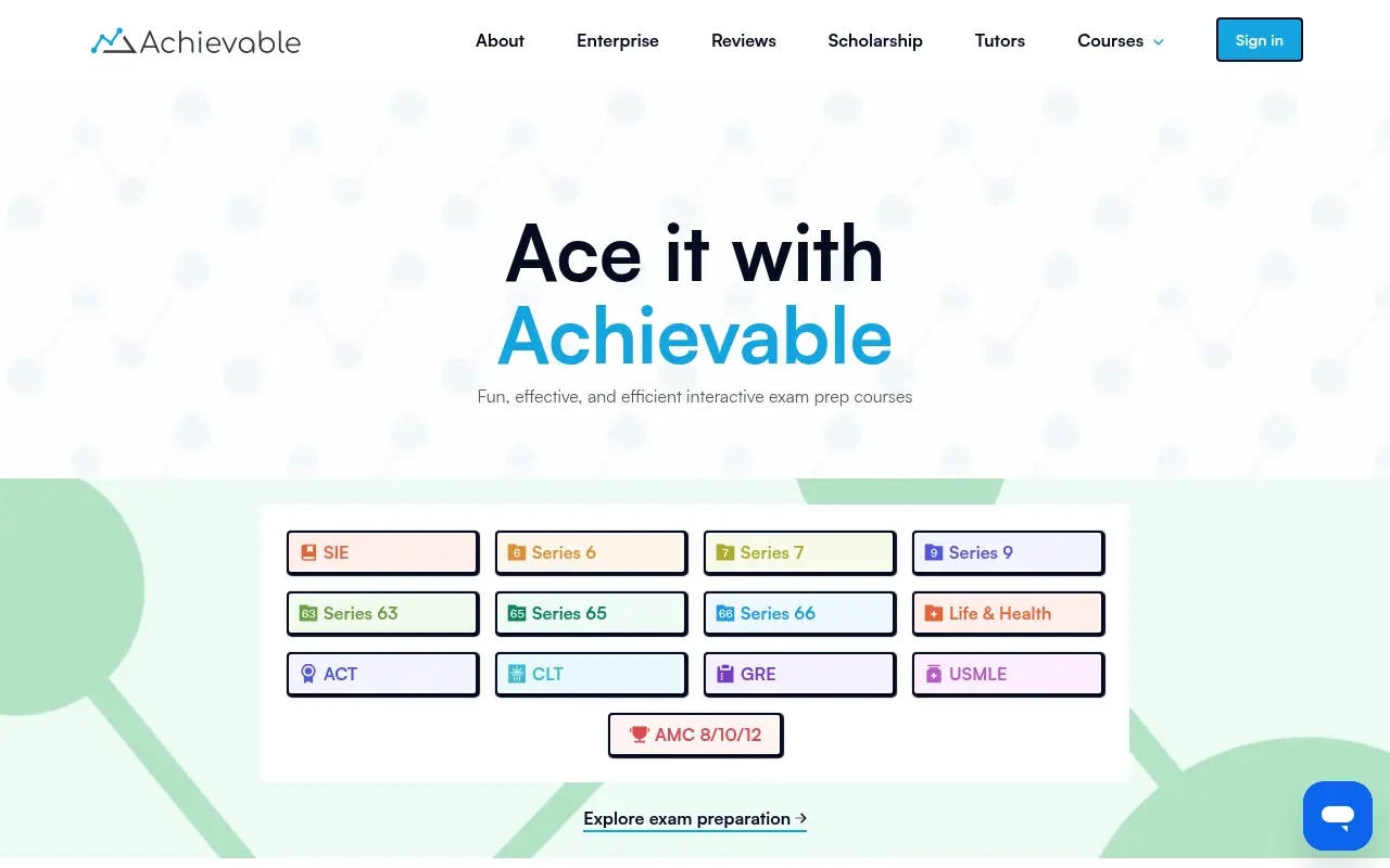 Achievable screenshot