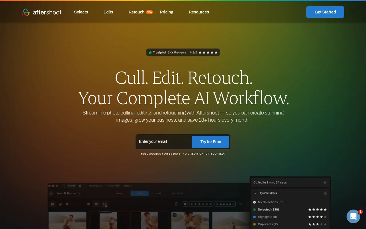 Aftershoot screenshot