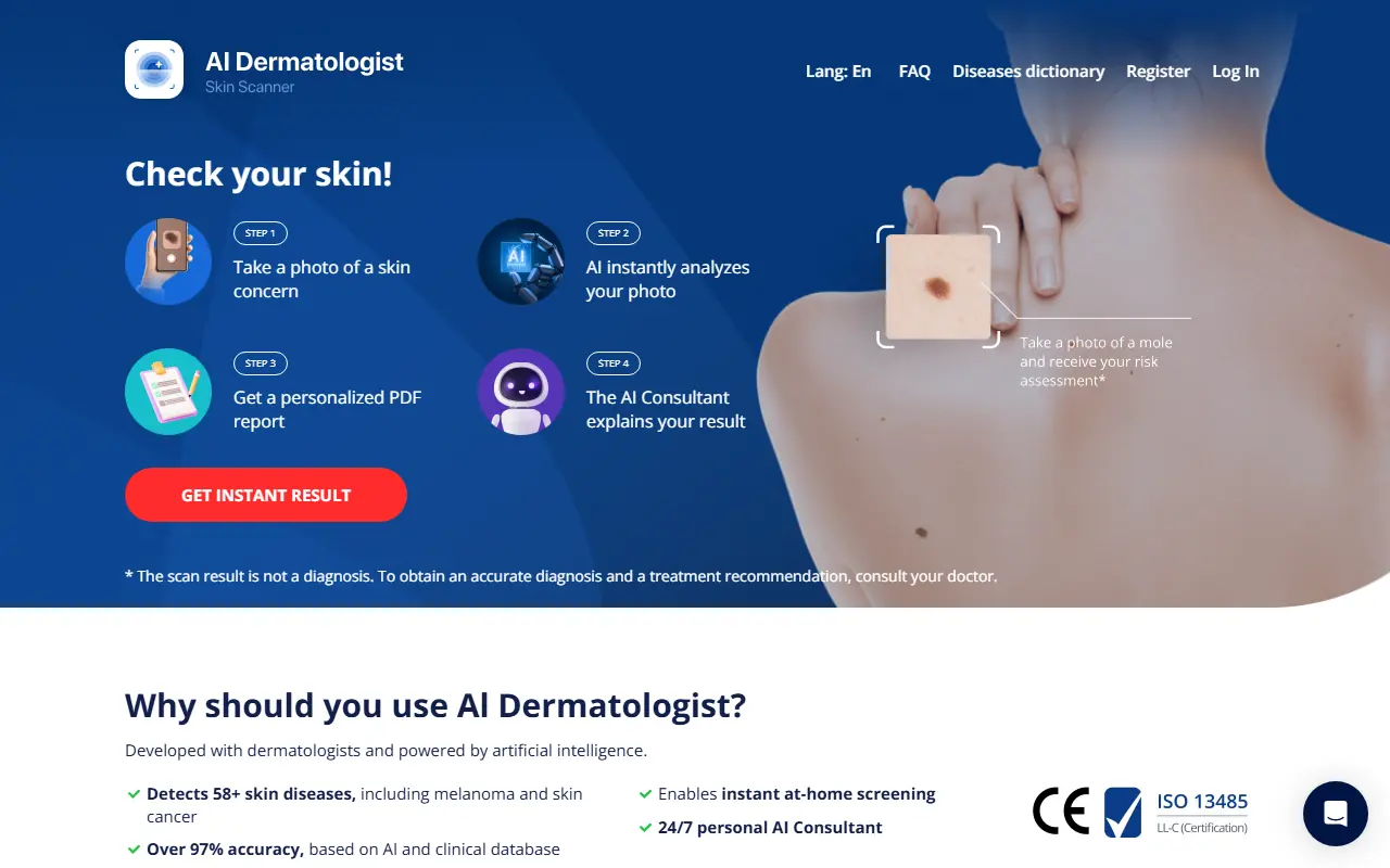 AI Dermatologist screenshot
