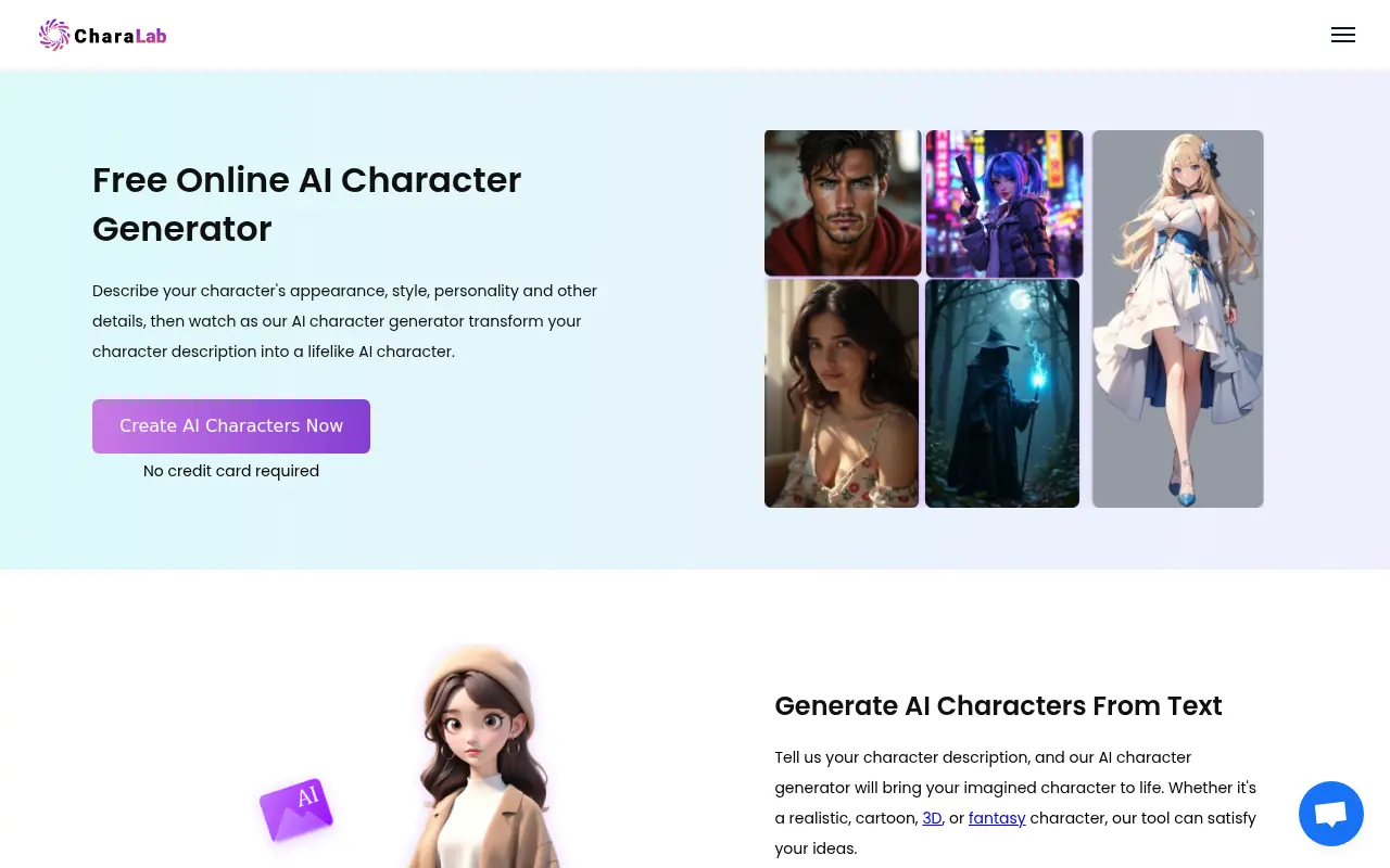 AI CharaLab screenshot