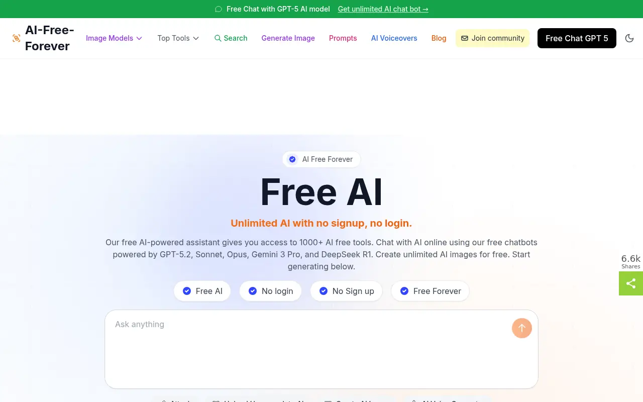 AI Free Forever screenshot