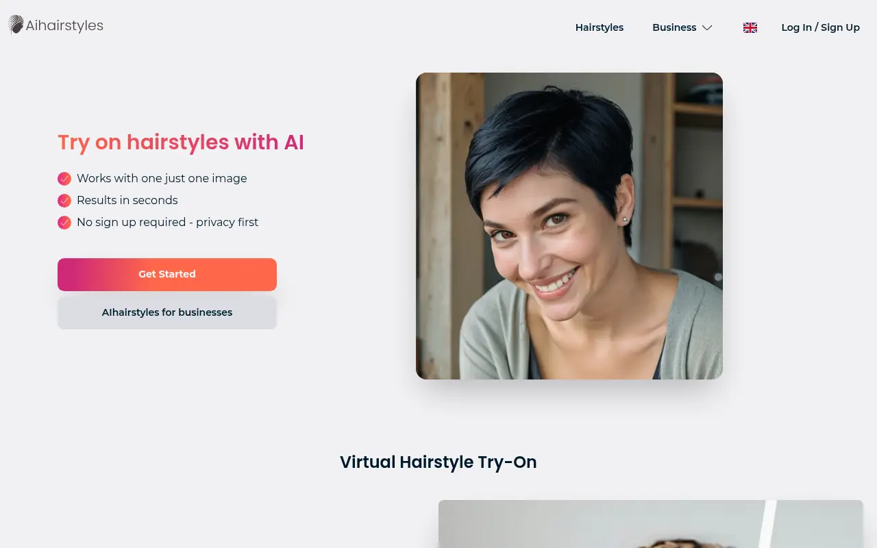 AIhairstyles screenshot
