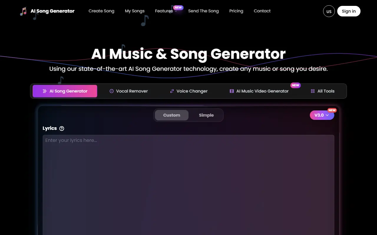 AI Song Generator screenshot
