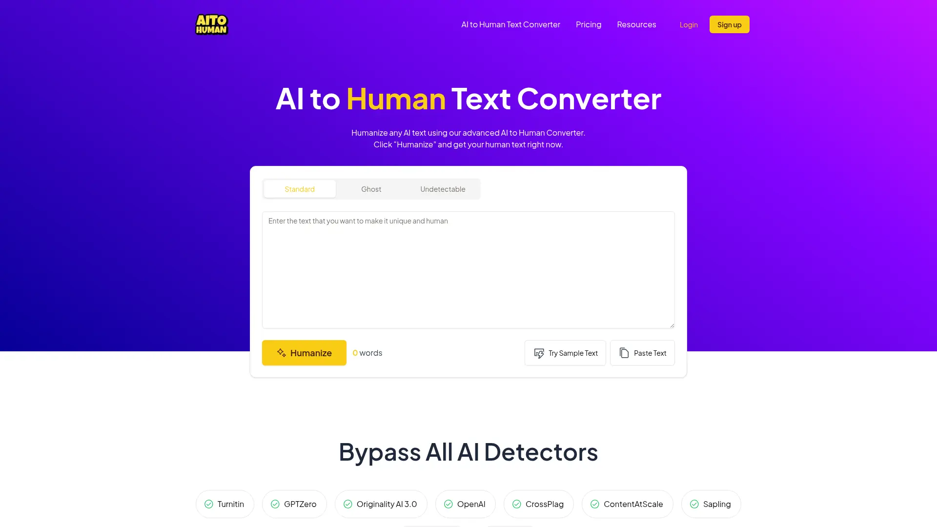 AItoHuman.AI screenshot