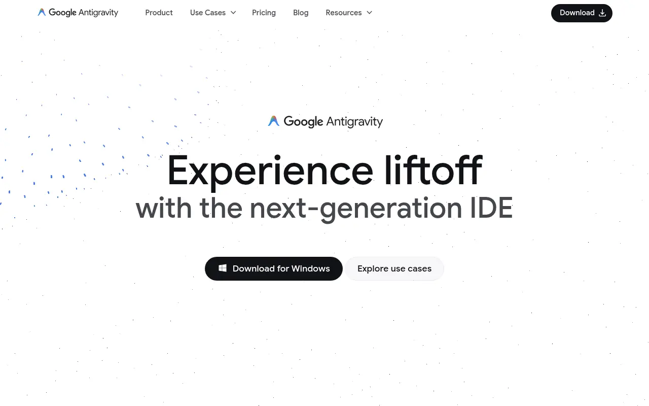 Google Antigravity screenshot