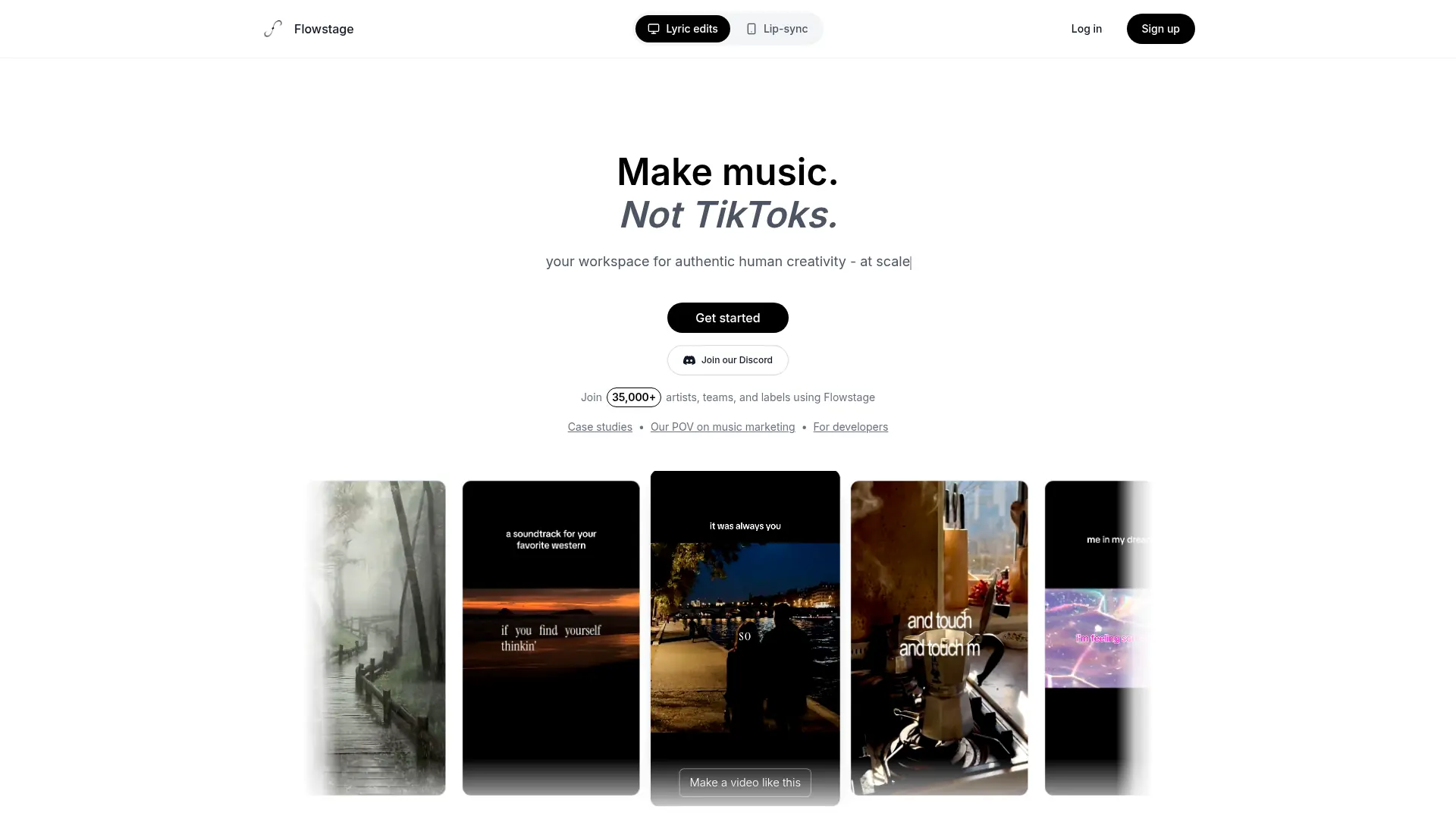Flowstage screenshot