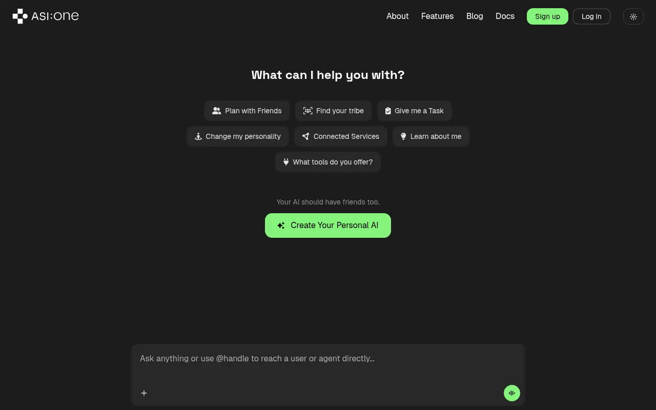 ASI:One screenshot