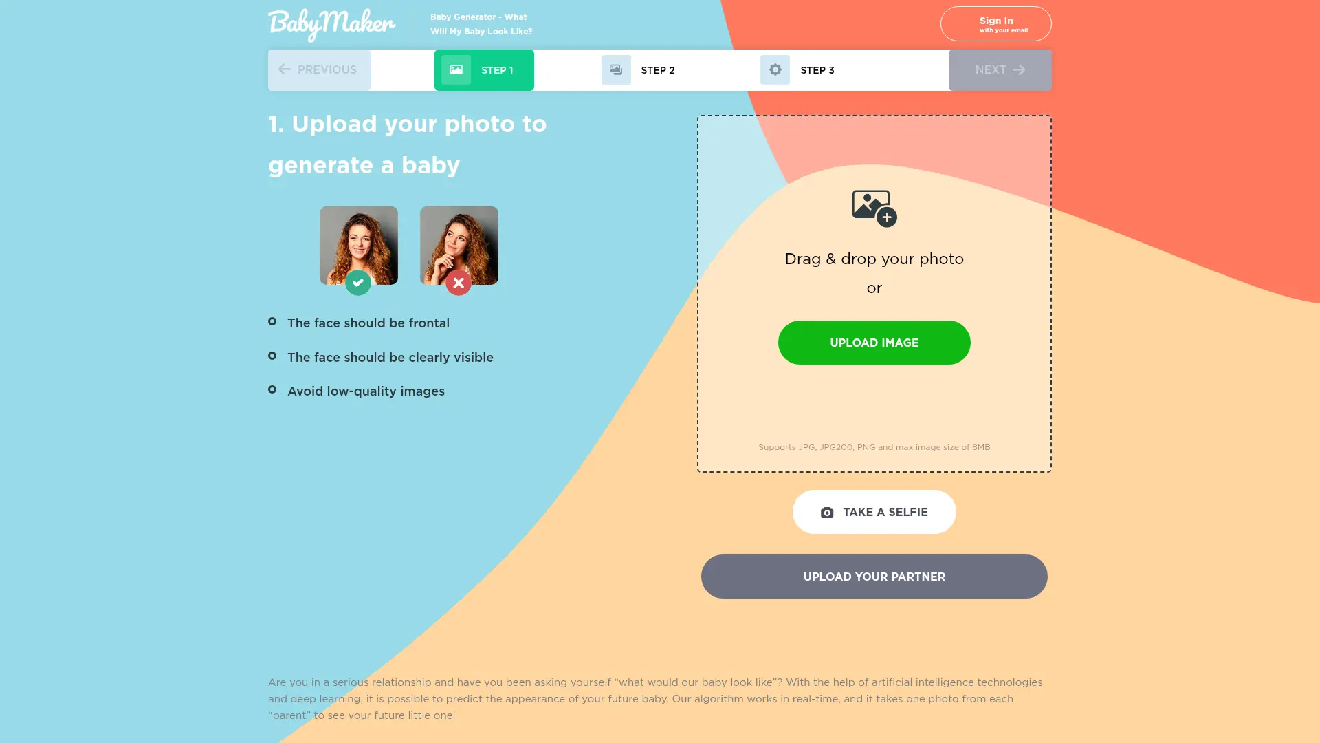 BabyFaceGenerator screenshot