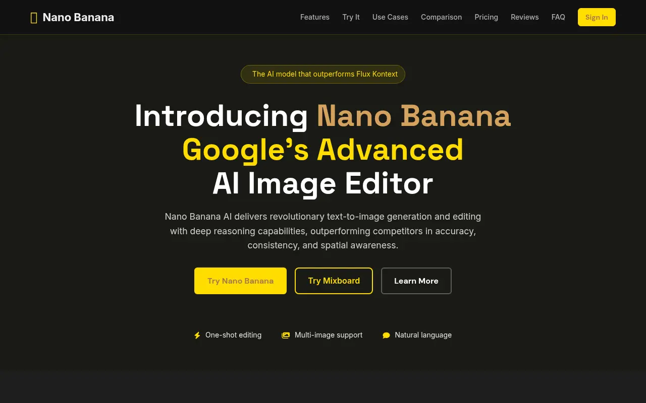 Nano Banana AI screenshot