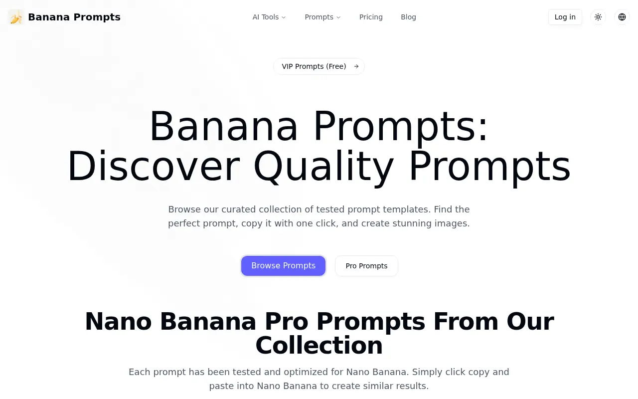 Banana Prompts screenshot