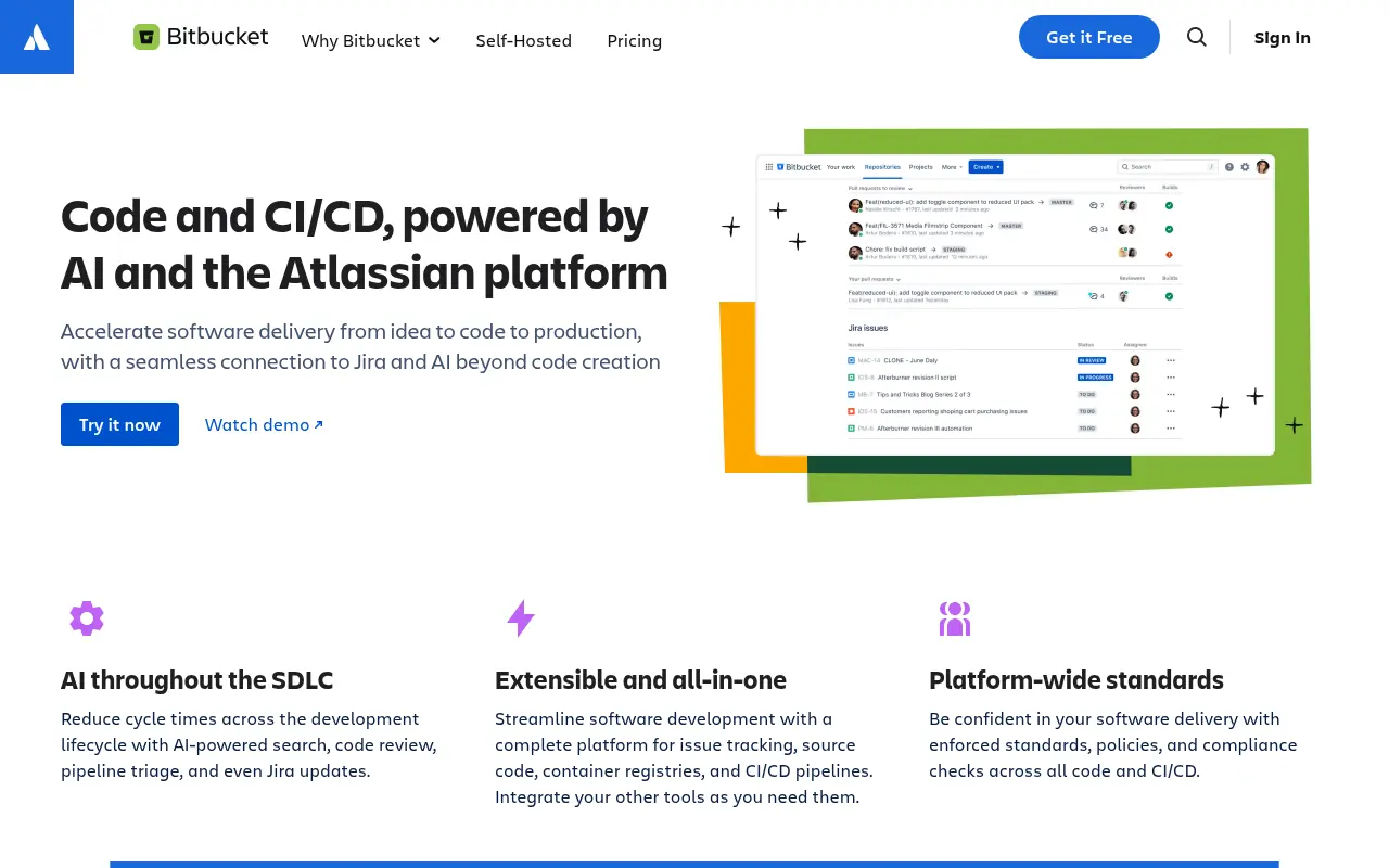 Bitbucket screenshot