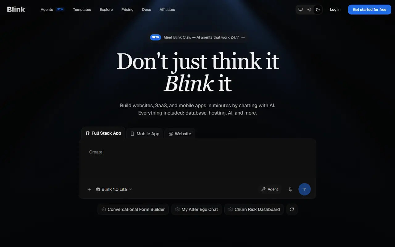 Blink screenshot