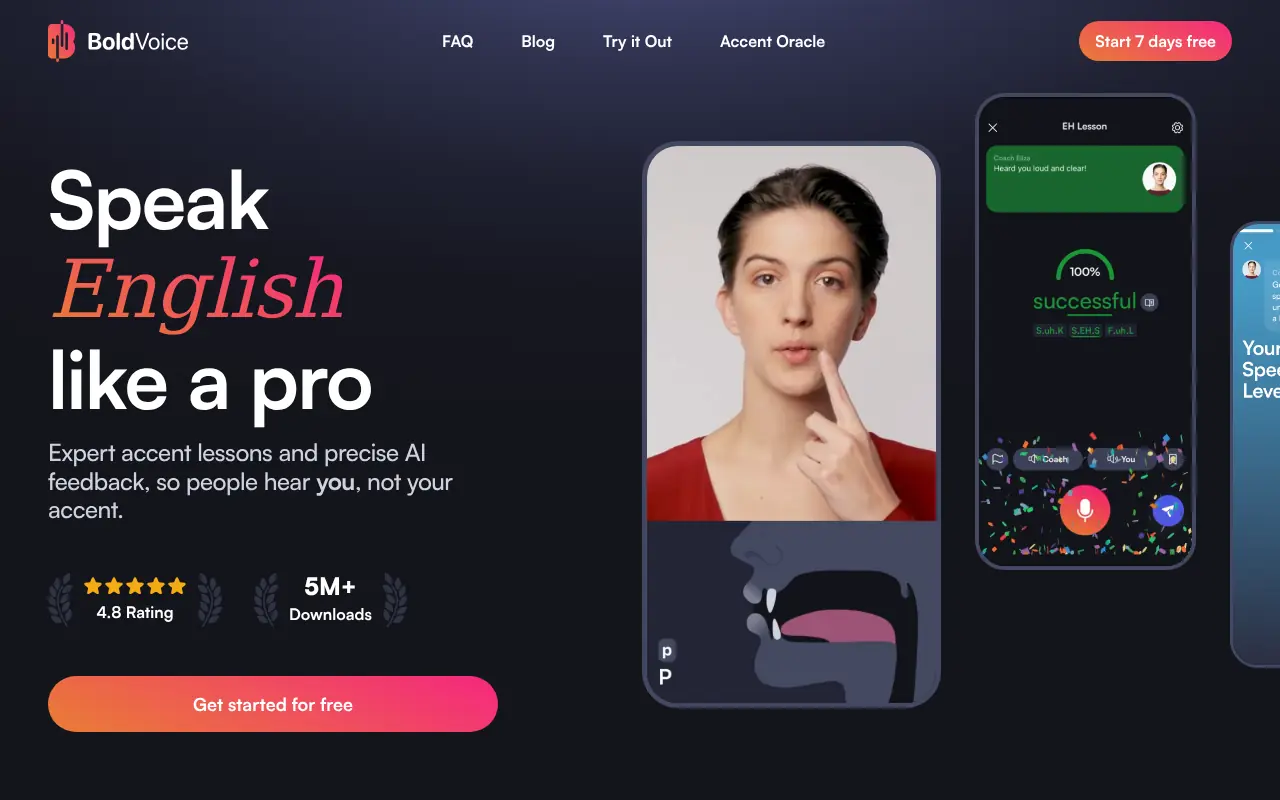 BoldVoice screenshot