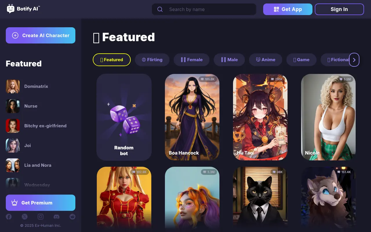 Botify AI screenshot