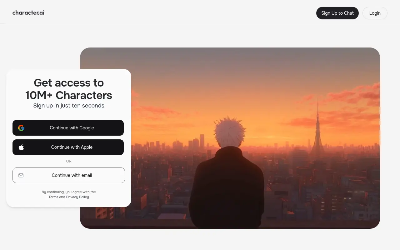 Character.AI screenshot