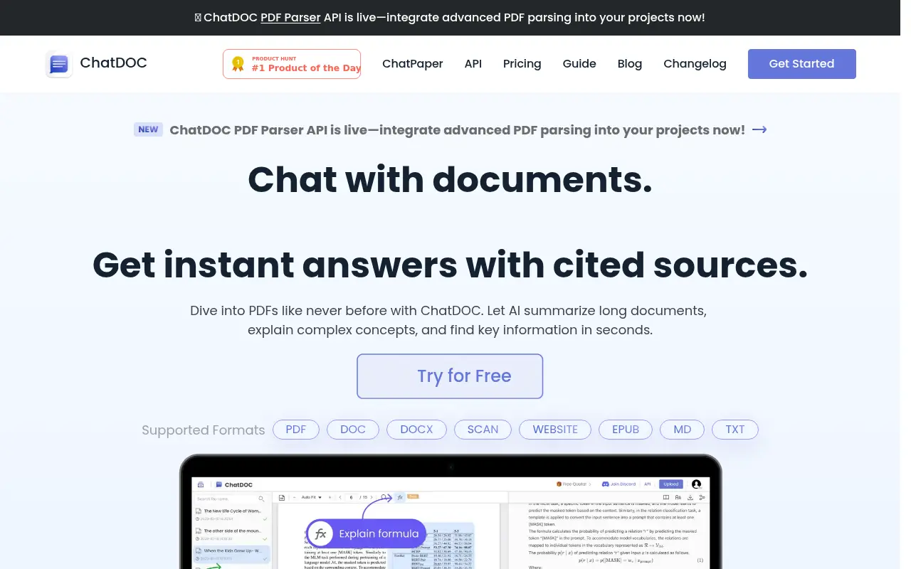 ChatDOC screenshot