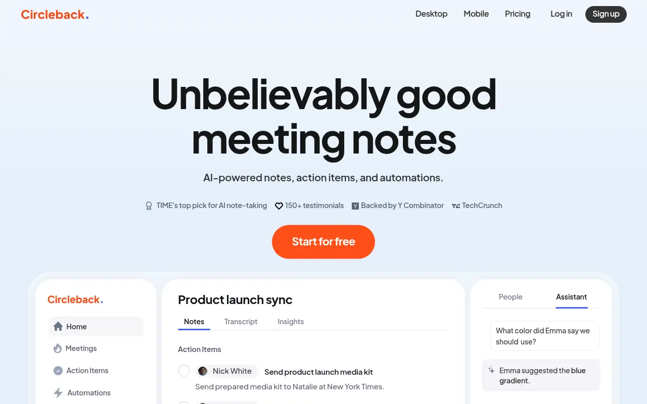 Circleback screenshot