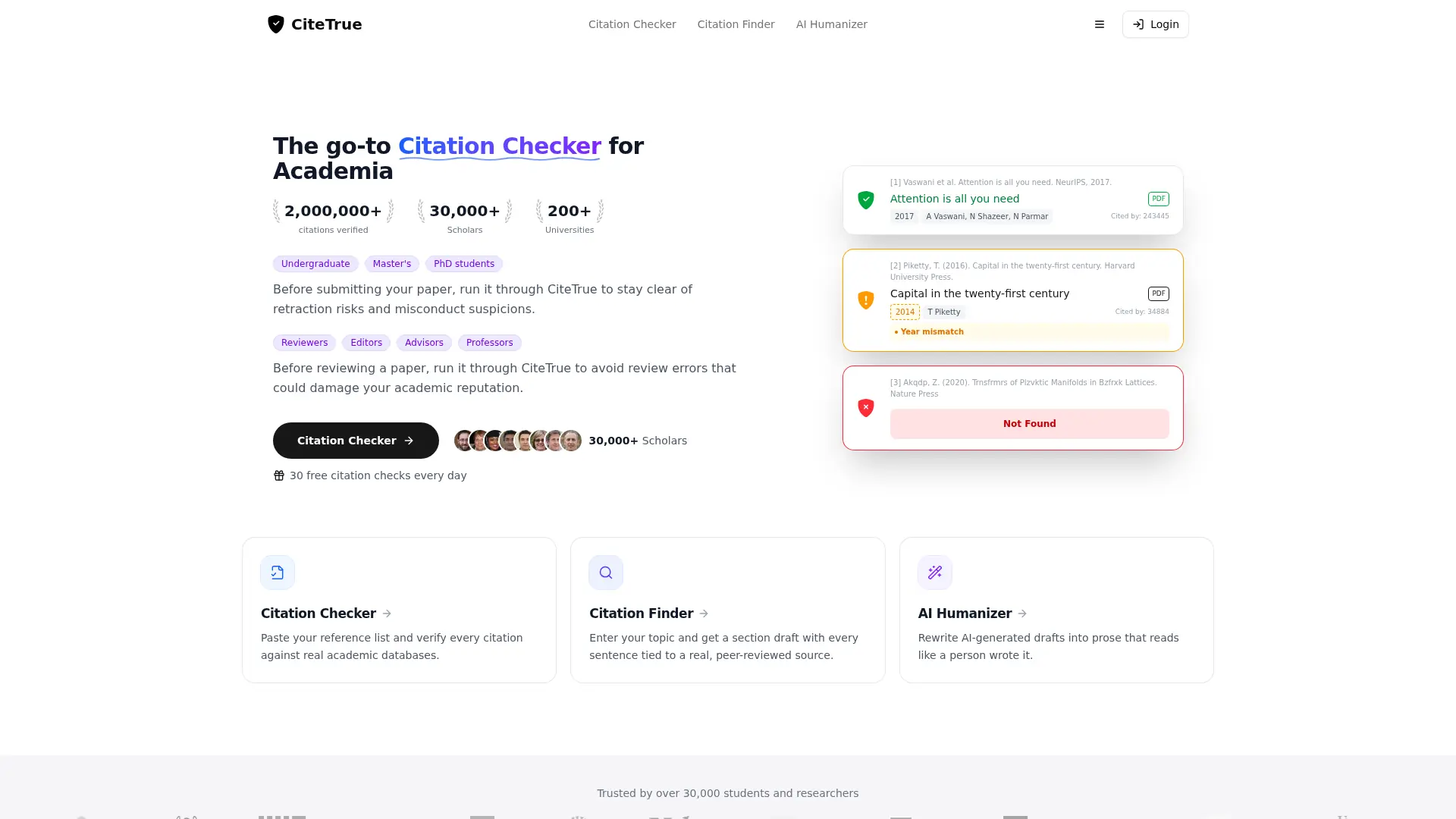 CiteTrue screenshot
