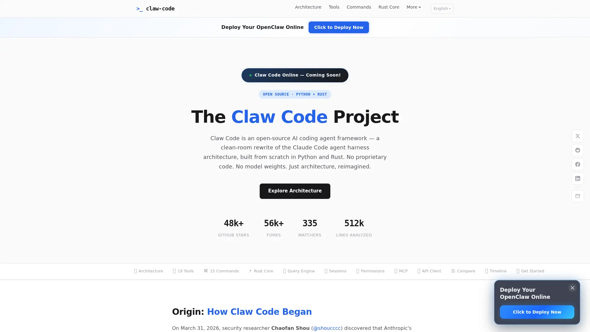 Claw Code screenshot