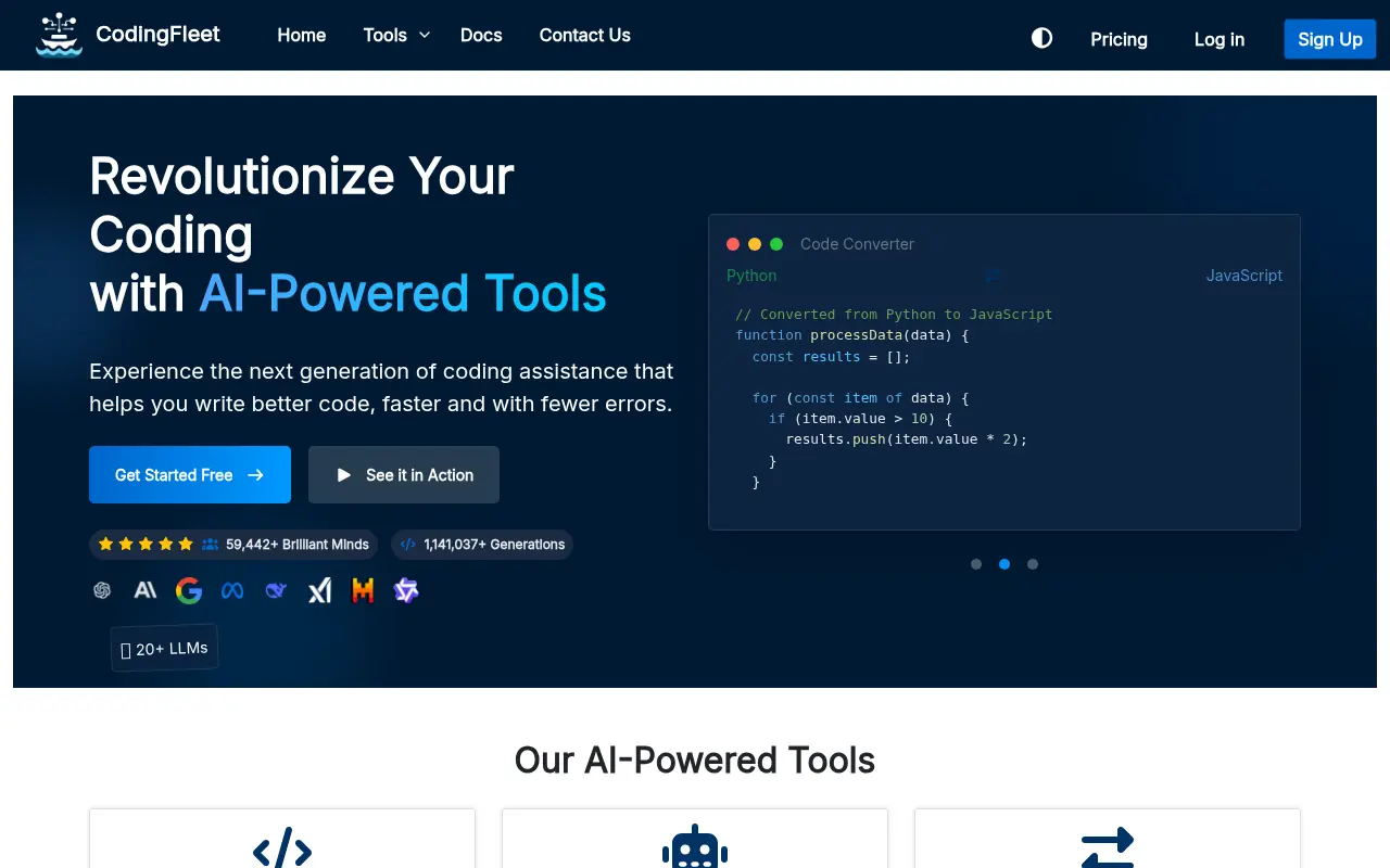CodingFleet screenshot