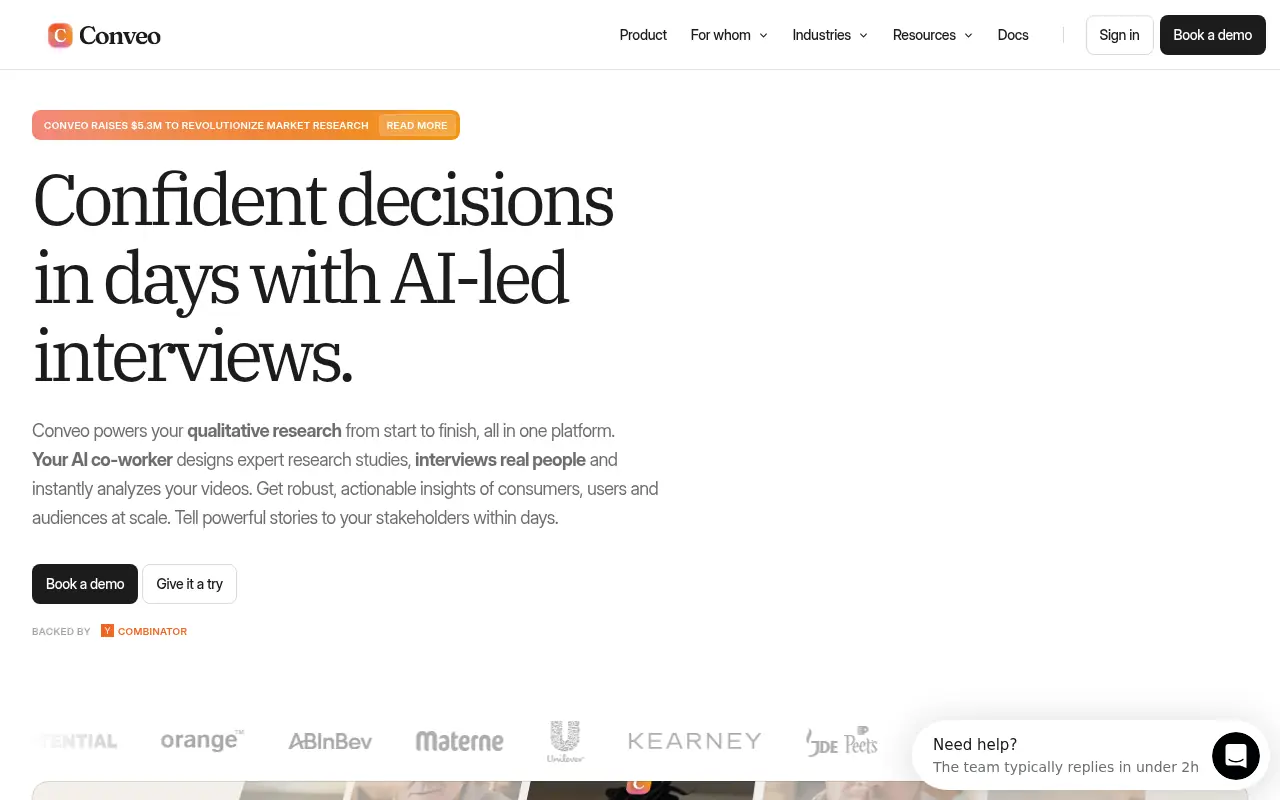 Conveo.ai screenshot