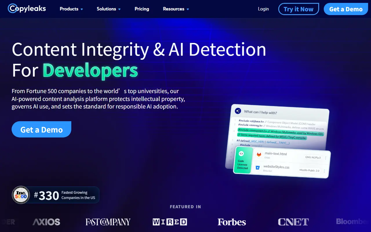 Copyleaks screenshot