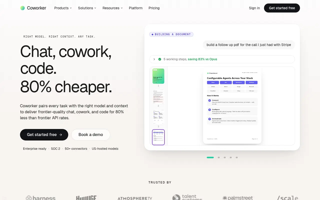 Coworker.ai screenshot