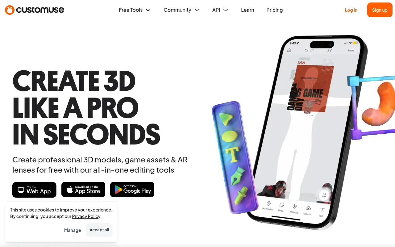 Customuse screenshot