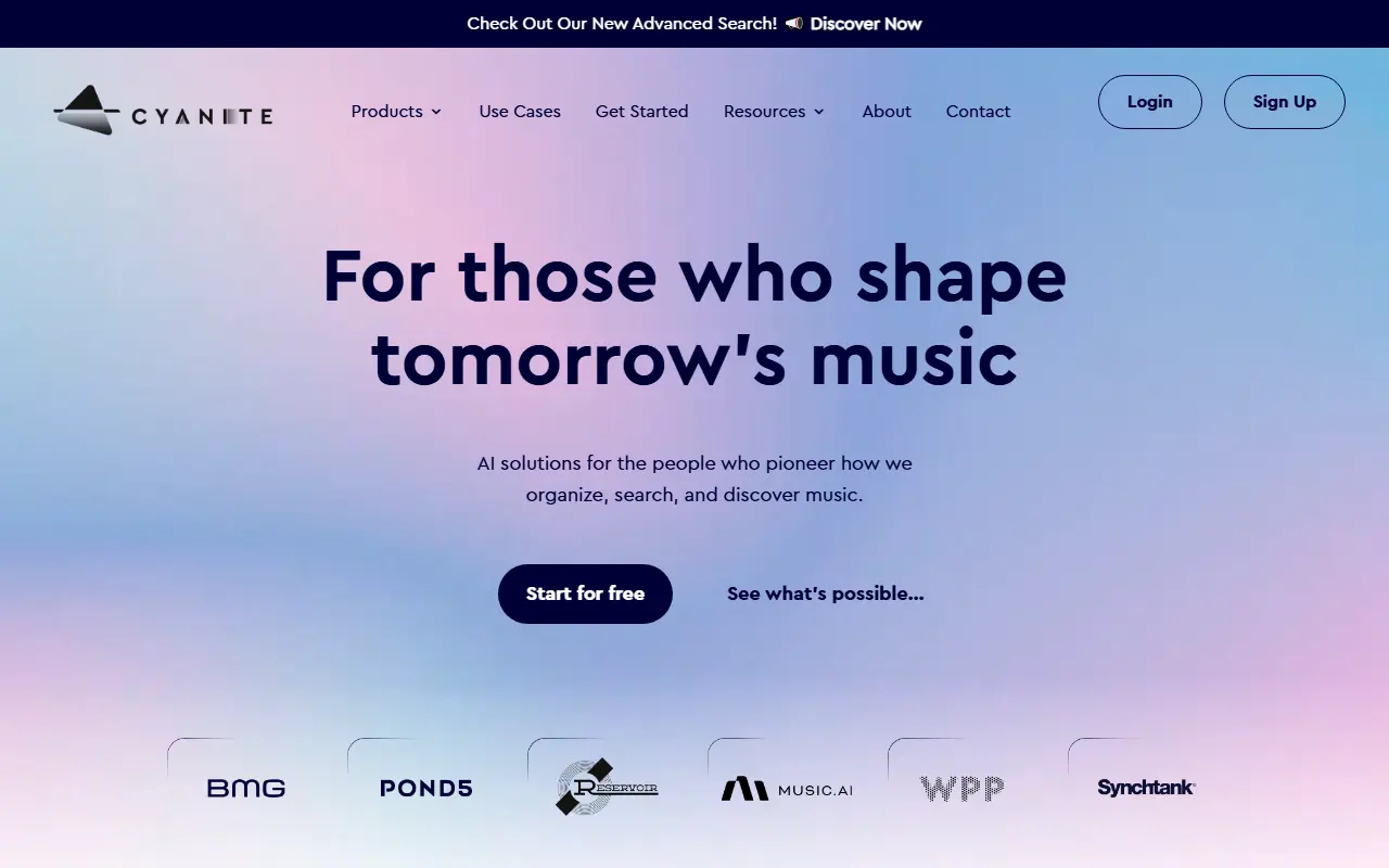 Cyanite.ai screenshot