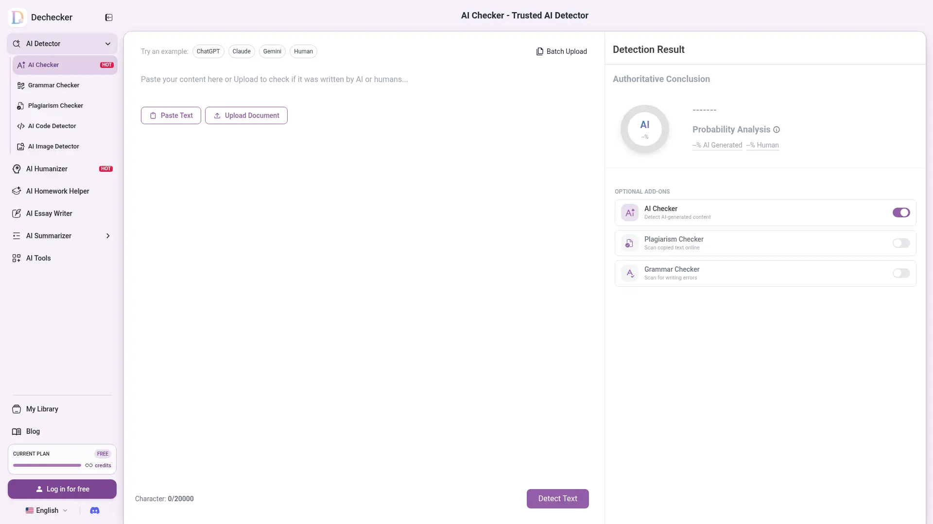 Dechecker screenshot