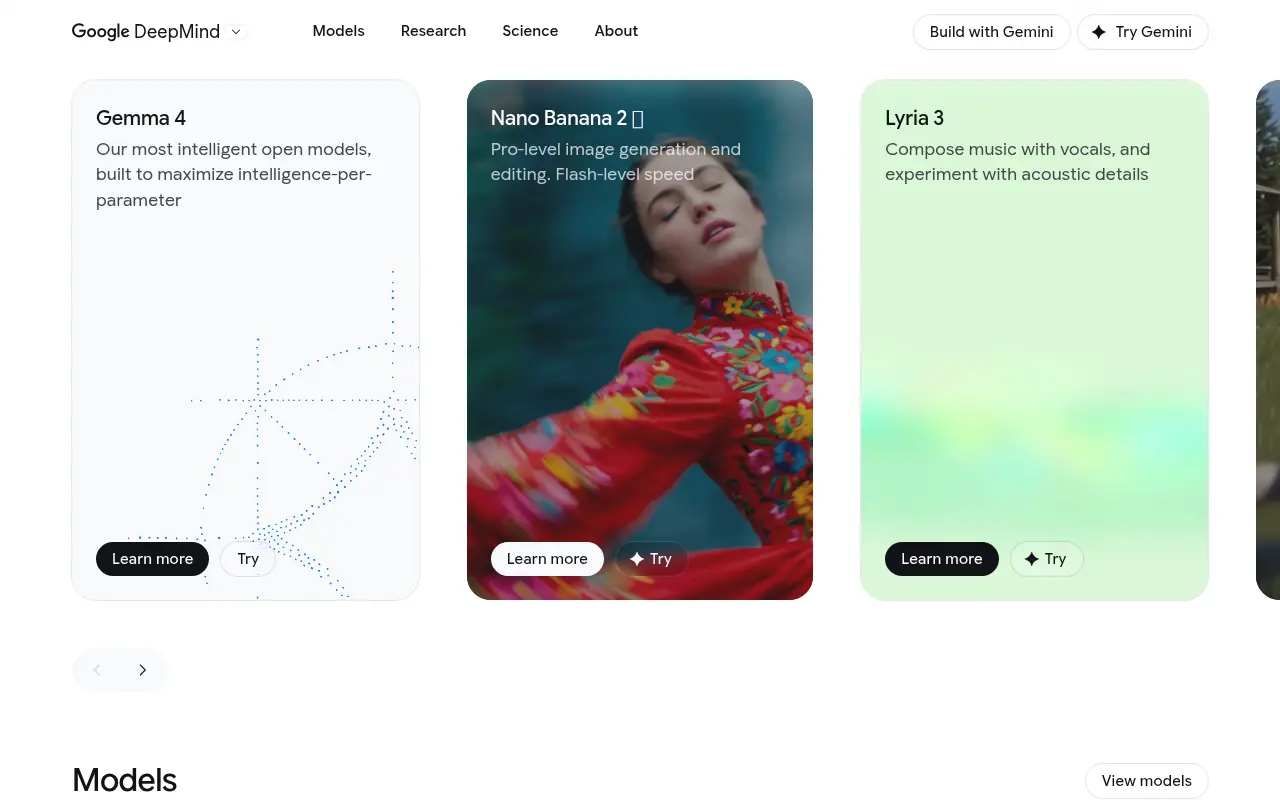 Google DeepMind screenshot
