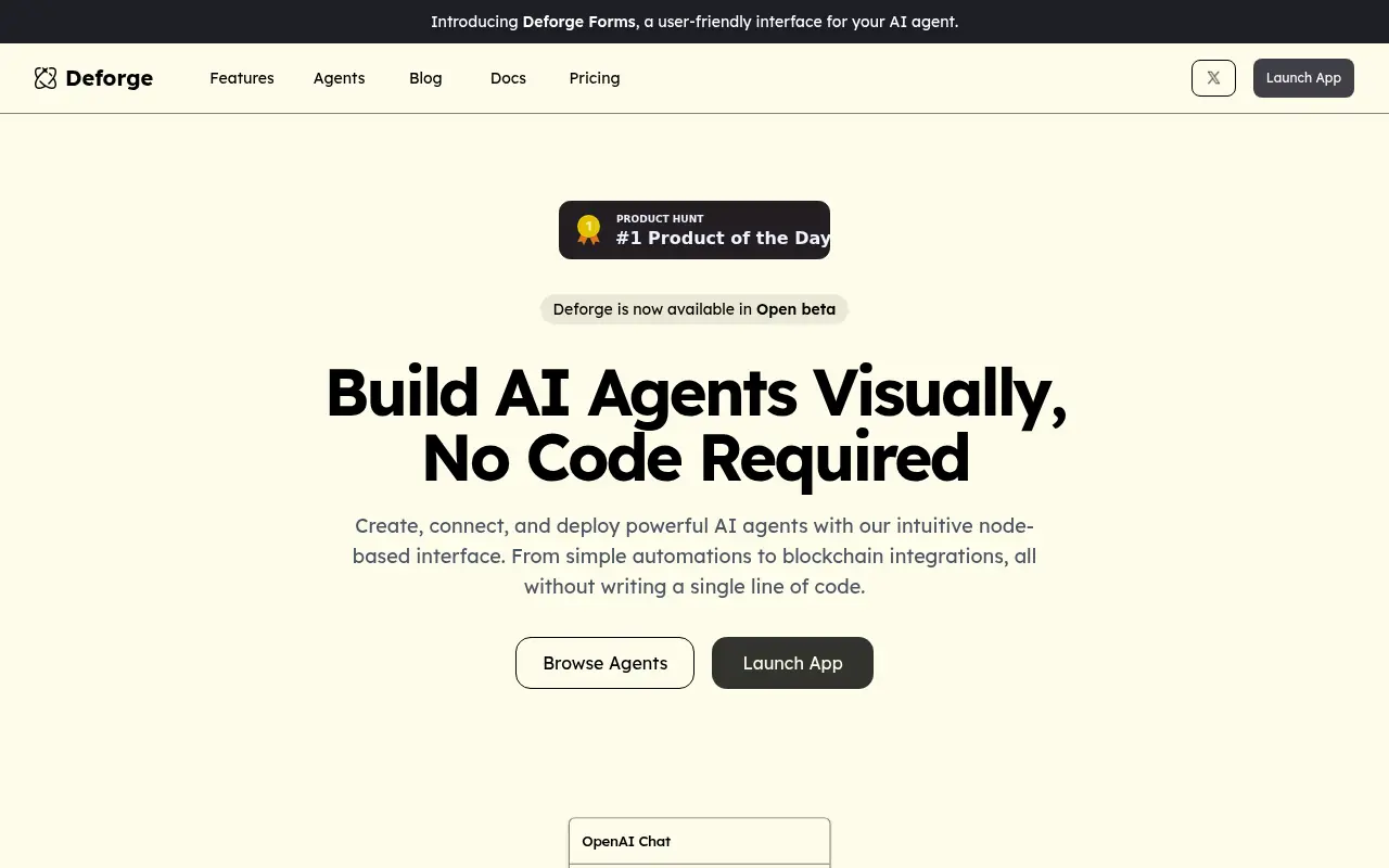 Deforge.io screenshot