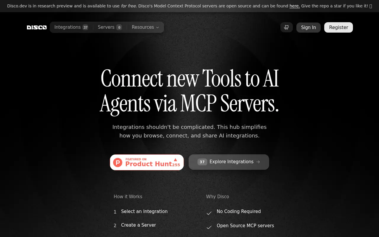 Disco.dev screenshot