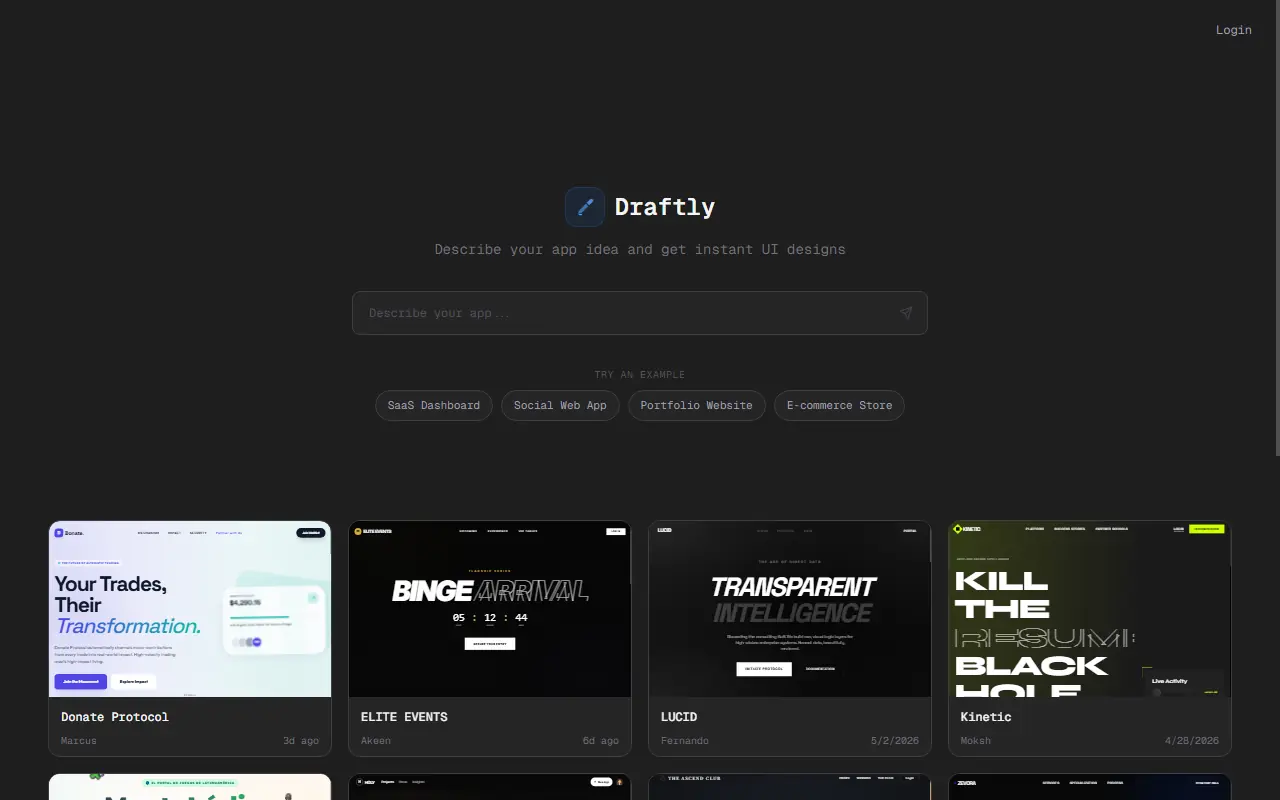 Draftly screenshot