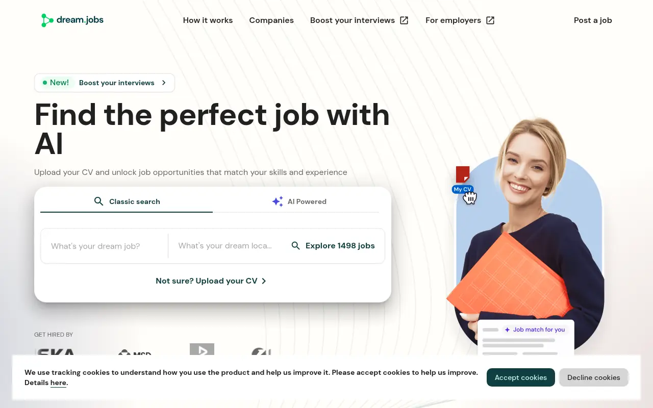 dream.jobs screenshot