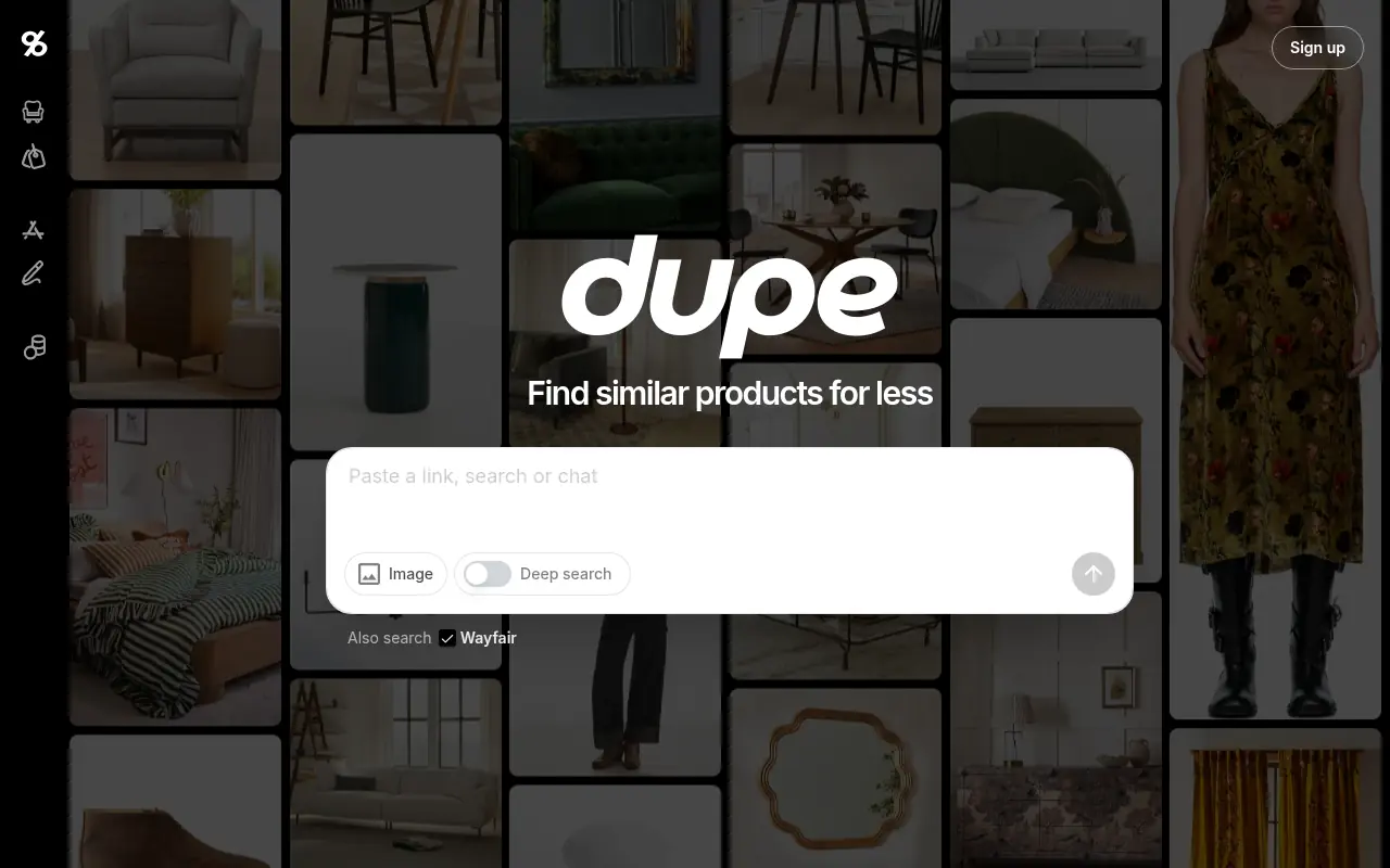 Dupe.com screenshot