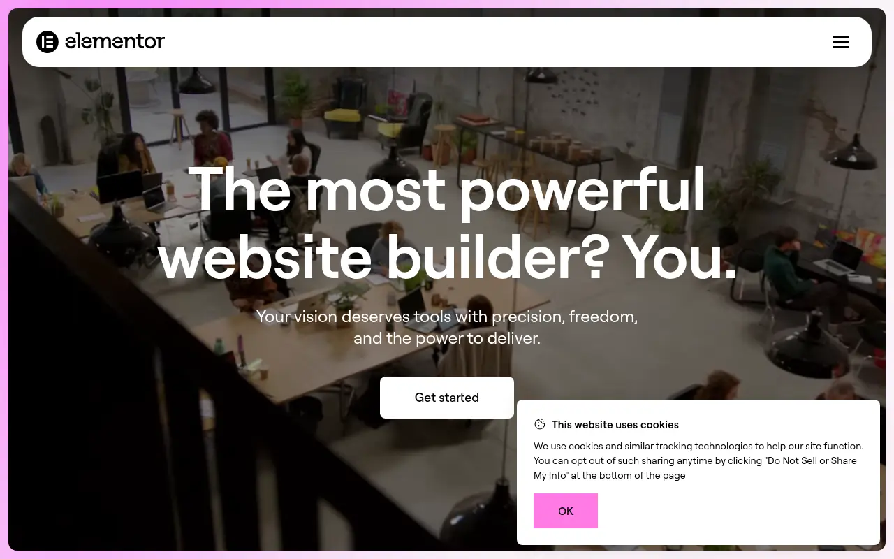 Elementor screenshot