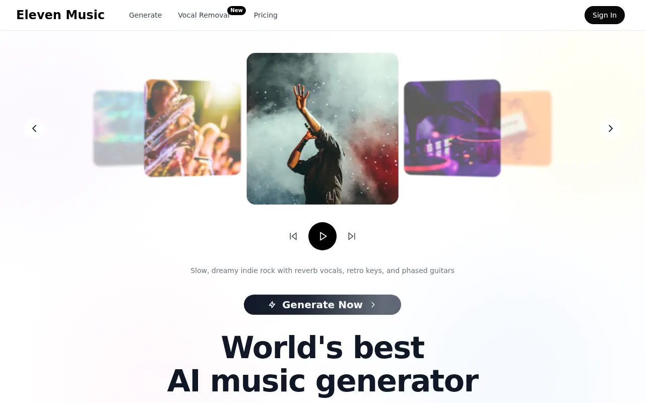 ElevenMusic screenshot