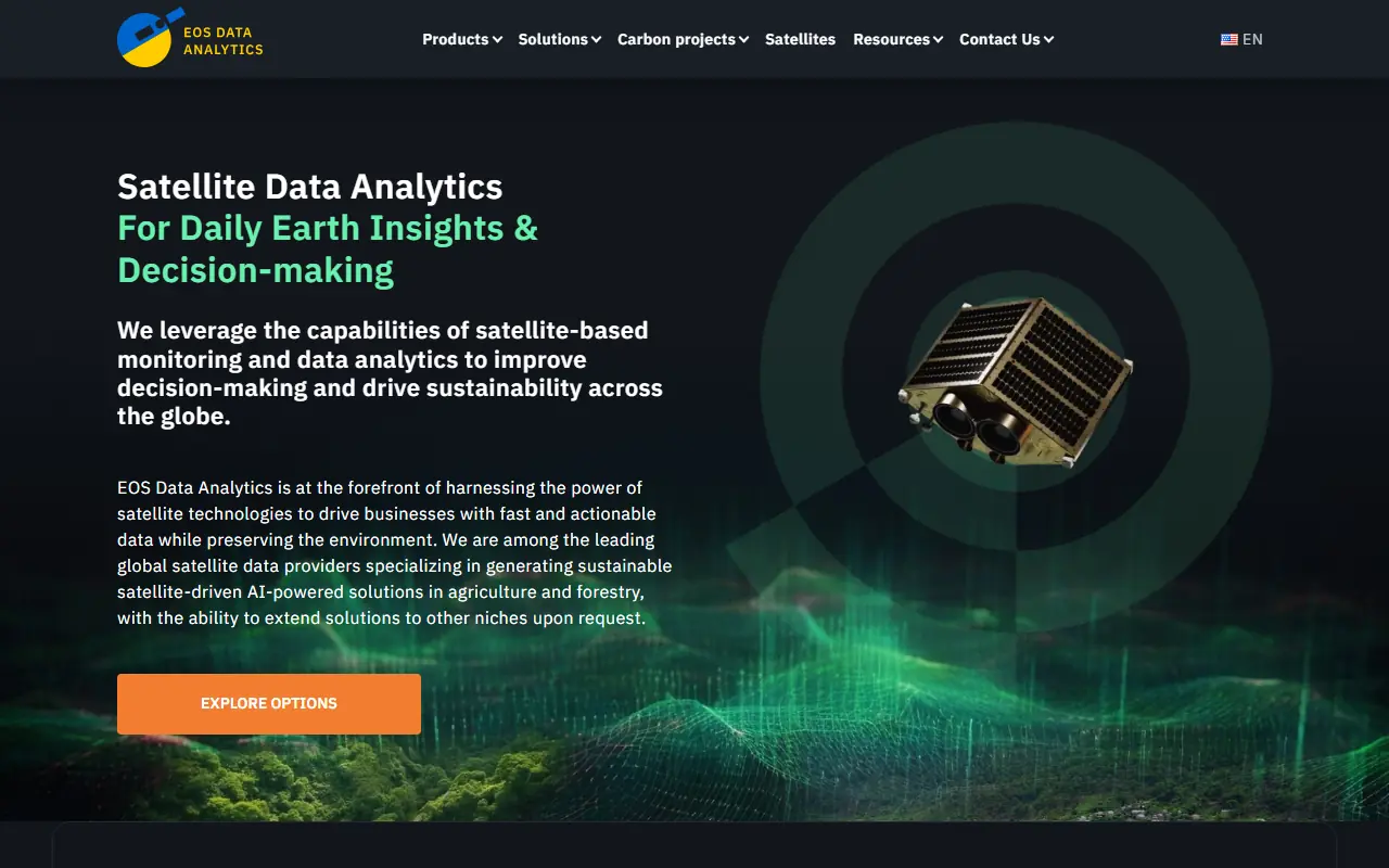 EOS Data Analytics screenshot