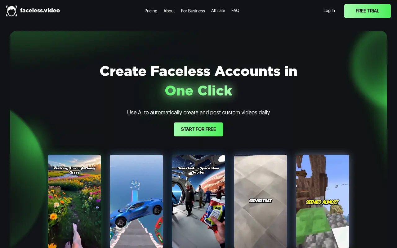 Faceless Video screenshot