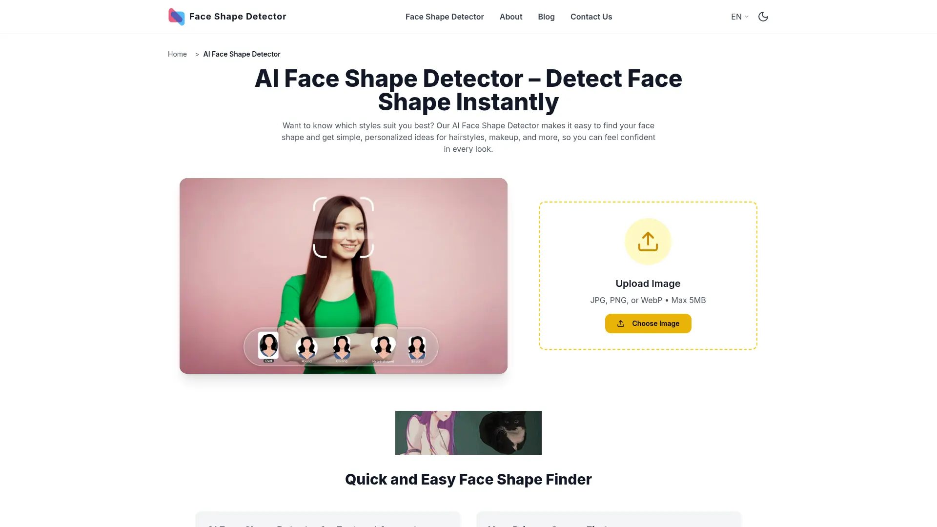 Face Shape Detector screenshot