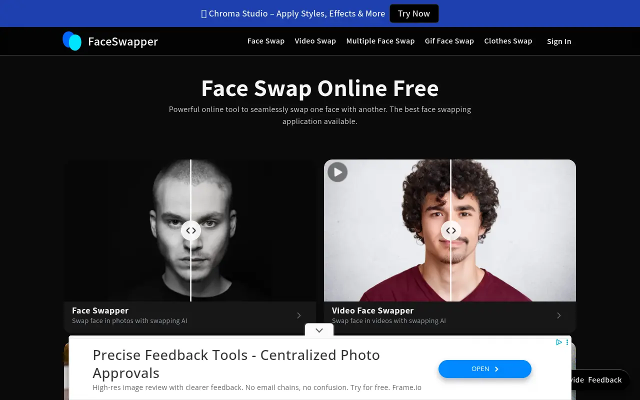 FaceSwapper.ai screenshot