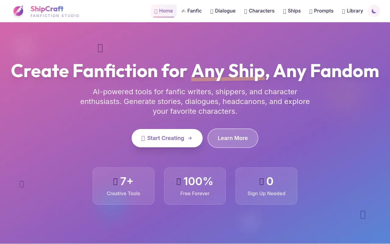 FanficCraft screenshot