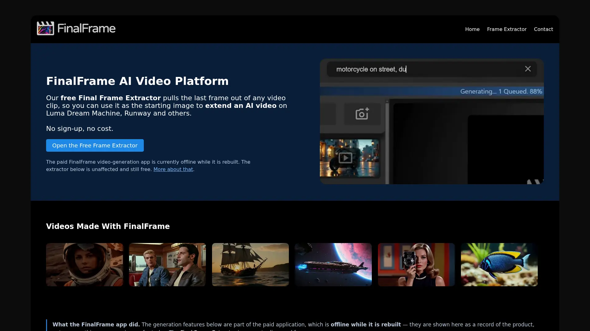 FinalFrame screenshot