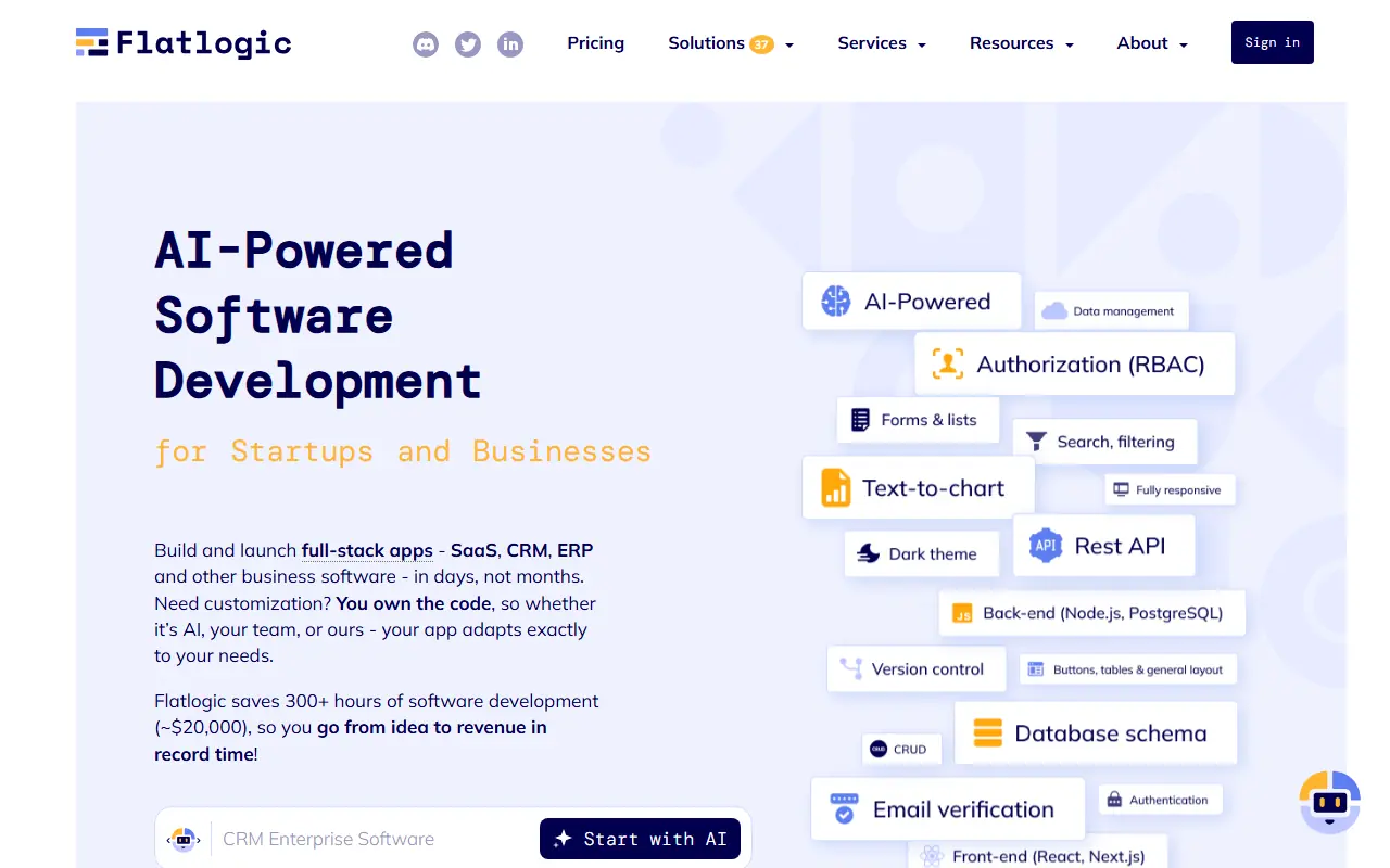 Flatlogic screenshot