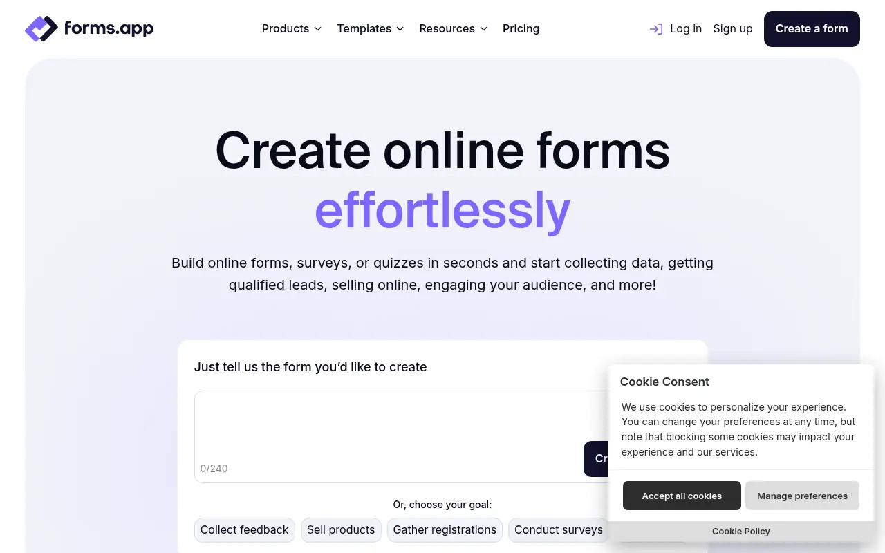 forms.app screenshot