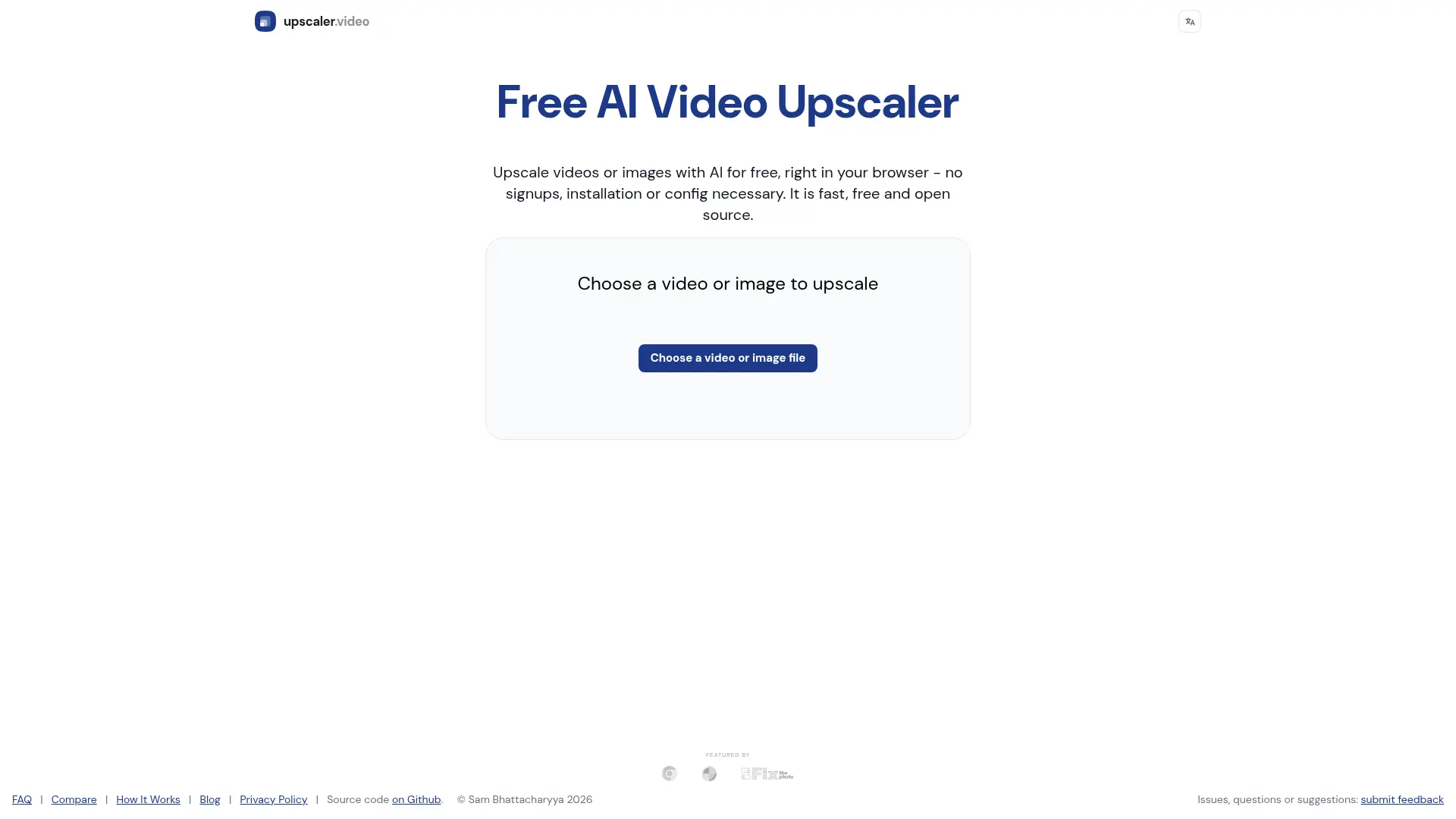 Free AI Video Upscaler screenshot