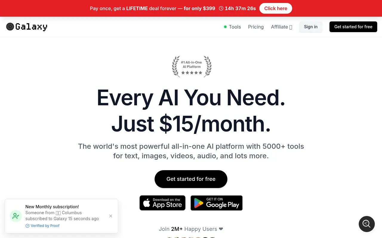 Galaxy.ai screenshot